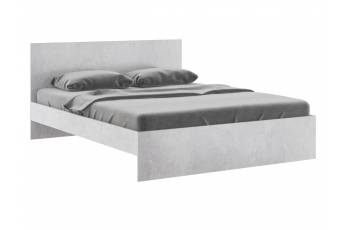 Кровать 1600 Осло модуль М14 с настилом Лайт цемент светлый