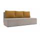Диван прямой Алиса 2 savana plus ivory savana plus yellow