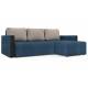 Угловой диван Алиса 3 с подлокотниками savana plus denim savana