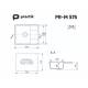 Мойка Practik PR-M 575-003 светло-серый