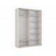Шкаф-купе Прайм 2-х дверный 1400 Стекло Белое Венге