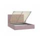 Кровать Твист с ПМ 1600х2000 мм микровелюр шоколад