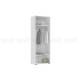 Шкаф 2-х створчатый Норд 800 с зеркалом белый глянец