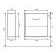 Тумба с раковиной Uperwood Modul матовая черная 60 см