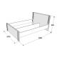 Кровать 1600 Ольга 6 Серый шифер