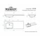 Тумба Алиот 60 навесная 2 ящика с раковиной Лакшери V120