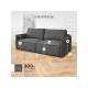 Диван 9999 ткань Вивальди 37 графитовый