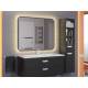 Зеркало Uperwood Modul черное теплая подсветка 65х80 см