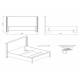Кровать 1800 Клер без основания
