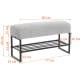 Банкетка-обувница Чарли Люкс экокожа шарп графит