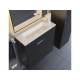 Тумба с раковиной Uperwood Modul матовая черная 60 см