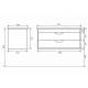 Тумба с раковиной Uperwood Modul матовая белая 100 см