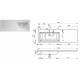Тумба с раковиной Dallas Luxe 1500 напольная 3 ящика правая
