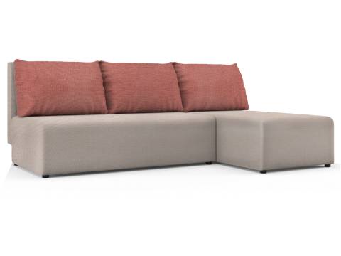 Угловой диван Алиса savana plus ivory savana plus coral