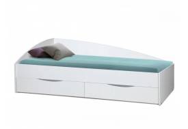 Кровать Фея-3 асимметричная 1900х800 белый