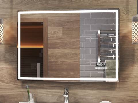 Зеркало Geometry Media 1000 Хром Vigo LED подсветка сенсор