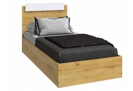 Кровать Эко 900 вотан/белый