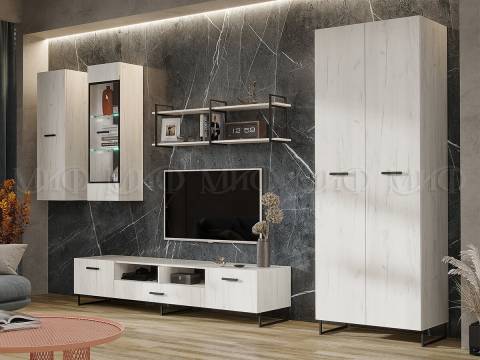 Гостиная Нэнси LOFT Дуб Крафт Белый