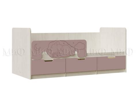 Кровать Юниор-4 800х1800 Шарли Pink