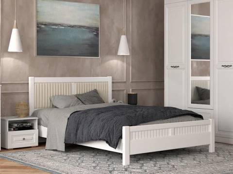 Кровать Фрида 1800 Белый античный