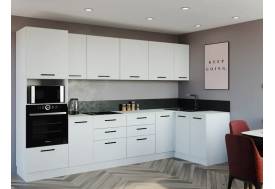 Кухонный гарнитур Белый Глянец 3200х1400 МДФ