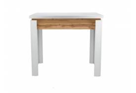 Стол обеденный Doma раскладной Белый бриллиант/Дуб вотан