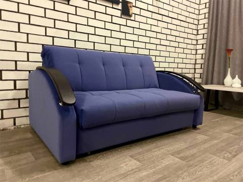 Диван Аккордеон 1400 Velutto 48 накладки МДФ